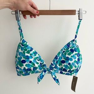 J Crew blueberry bikini top NWT S